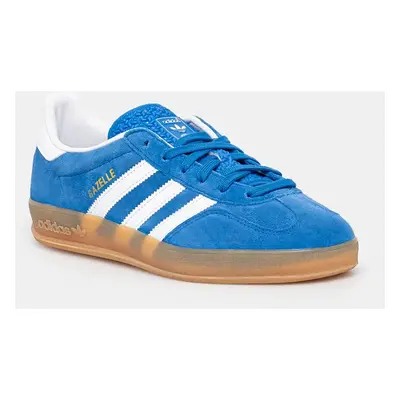 Semišové sneakers boty adidas Originals Gazelle Indoor modrá barva, JI2061