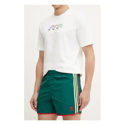 Kraťasy adidas Originals Sprinter shorts pánské, zelená barva, JP1019