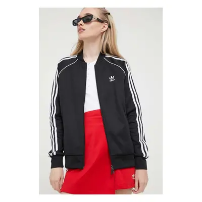 Mikina adidas Originals dámská, černá barva, s aplikací, IB5912-black