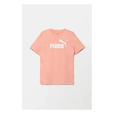 Dětské tričko Puma ESS No. 1 Logo Tee oranžová barva, 684892