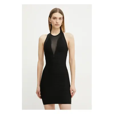 Šaty Herve Leger Jolie černá barva, mini, HLT8499826