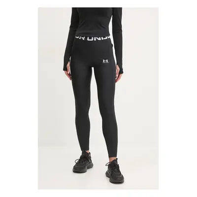 Tréninkové legíny Under Armour HotGear černá barva, s potiskem, 1388693