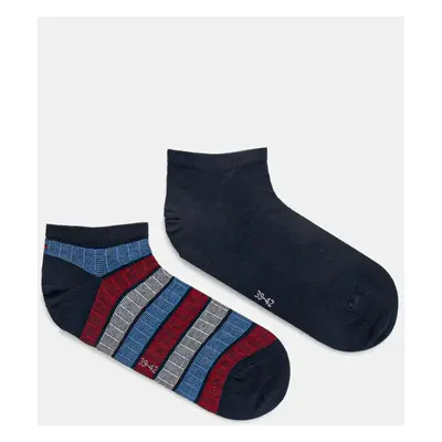 Ponožky Tommy Hilfiger 2-pack pánské, tmavomodrá barva, 701232934