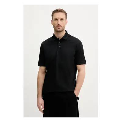 Bavlněné polo tričko Armani Exchange černá barva, XM000329 AF10364