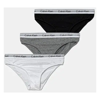 Dětské kalhotky Calvin Klein Underwear 3-pack bílá barva, G80G800728