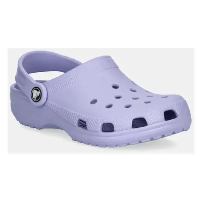 Dětské pantofle Crocs fialová barva, 206991