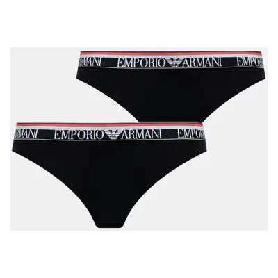 Kalhotky Emporio Armani Underwear 2-pack černá barva, EW000403 AF10883