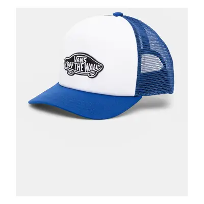 Dětská baseballová čepice Vans Classic Patch Curved Bill Trucker modrá barva, s aplikací, VN000E