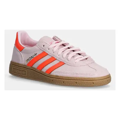 Semišové sneakers boty adidas Originals Handball Spezial W růžová barva, JS0250