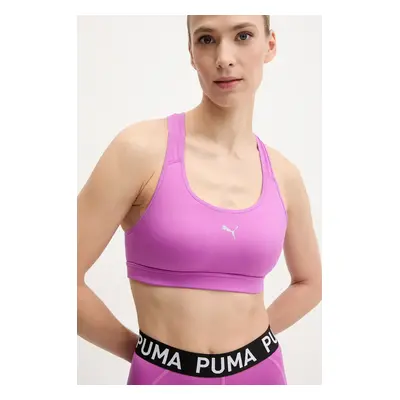 Sportovní podprsenka Puma 4KEEPS černá barva, 524953