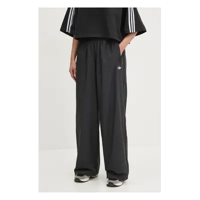 Tepláky adidas Originals WOVEN TP dámské, černá barva, s aplikací, JX9206