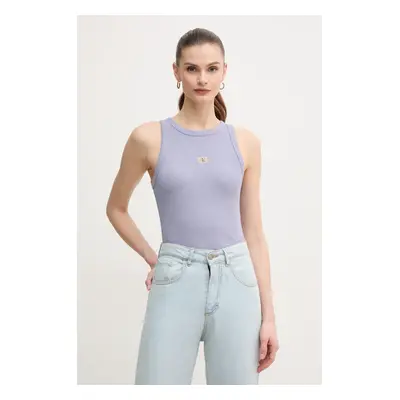 Top Calvin Klein Jeans fialová barva, J20J225311