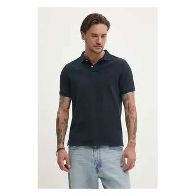 Polo tričko Superdry tmavomodrá barva, M1110439A-98T