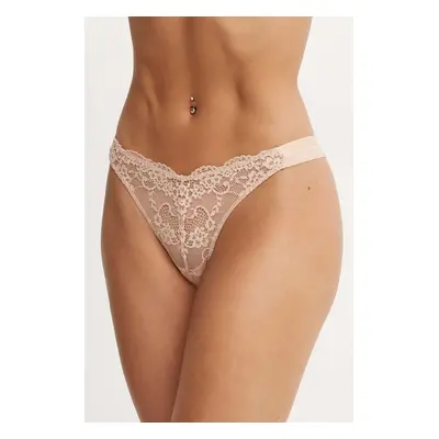 Tanga Guess JANE béžová barva, průhledné, O4YE01 PZ01C