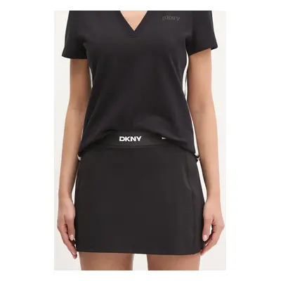 Sukně Dkny černá barva, mini, pouzdrová, DP5K1010