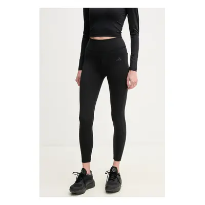 Tréninkové legíny adidas Performance Optime HIIT černá barva, hladké, JE8023