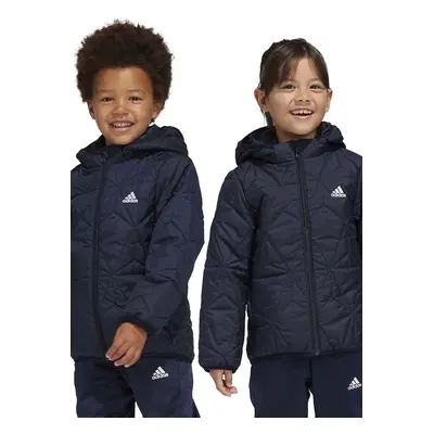 Dětská bunda adidas LK LT PADKT tmavomodrá barva, JF4346