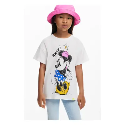 Dětské bavlněné tričko Desigual x Disney bílá barva, 25SGTK19