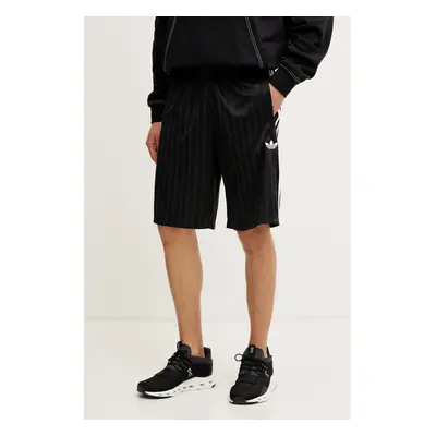 Kraťasy adidas Originals Poly Short pánské, černá barva, JC6245