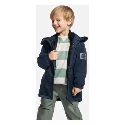 Dětská bunda Coccodrillo tmavomodrá barva, OUTERWEAR BOY KIDS