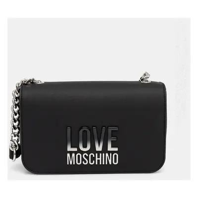 Kabelka Love Moschino černá barva, JC4254PP0MKD000B