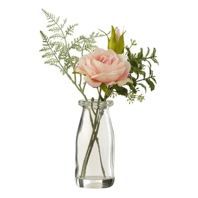 Umělá kytice ve váze J-Line Bouquet Roses In Vase