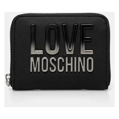 Peněženka Love Moschino černá barva, JC5732PP0MKD000B