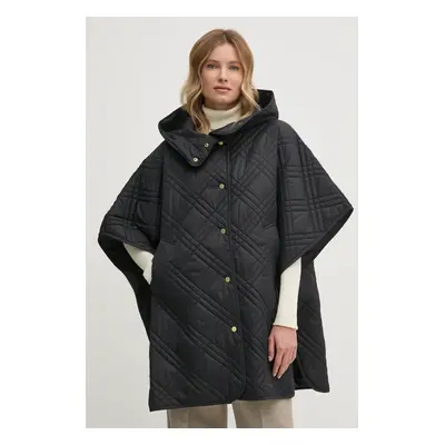 Vesta Barbour Astor Quilted Cape černá barva, LQU1746