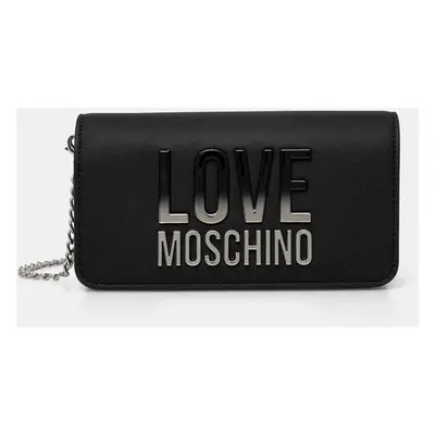 Psaníčko Love Moschino černá barva, JC5728PP0MKD000B