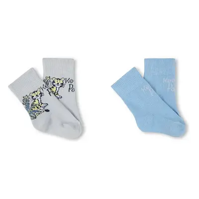 Dětské ponožky Kenzo Kids 2-pack modrá barva, K60874