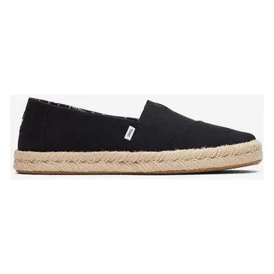 Espadrilky Toms Toms Alpargata Rope 2.0 10019875 BLACK černá barva