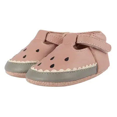 Kojenecké semišové boty Donsje Nanoe Shoes Watermelon růžová barva, 1005014