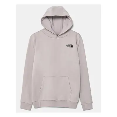 Dětská mikina The North Face TEEN SIMPLE DOME HOODIE šedá barva, s kapucí, hladká, NF0A8AXV1OA1