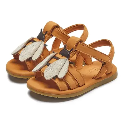 Kojenecké kožené sandály Donsje Jiles Sky Sandals Bee hnědá barva, 1501801