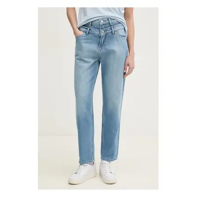 Džíny Pepe Jeans TAPERED JEANS UHW DOUBLE dámské, high waist, PL205000