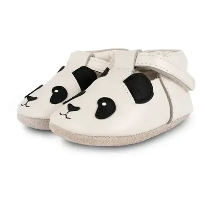 Kojenecké kožené boty Donsje Spark Classic Shoes Panda bílá barva, 1003010