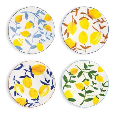 Sada talířů &k amsterdam Plate Lemon Twig 4-pack