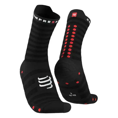 Ponožky Compressport Pro Racing Socks v4.0 Ultralight Run High - White/Alloy XU00050B