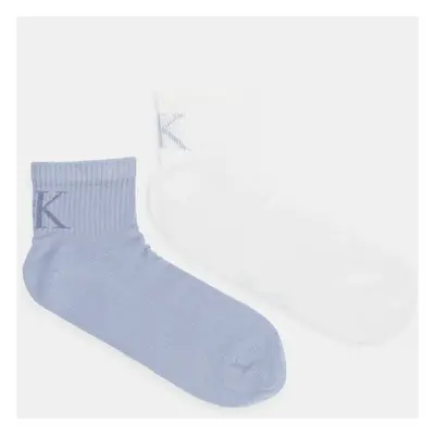 Ponožky Calvin Klein Jeans 2-pack pánské, bílá barva, 701231392