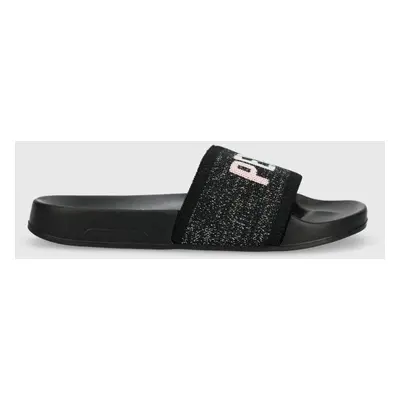 Pantofle Pepe Jeans SLIDER dámské, černá barva, PLS70128