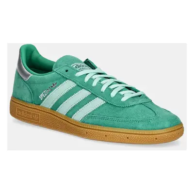 Semišové sneakers boty adidas Originals Handball Spezial ST W zelená barva, JS2908