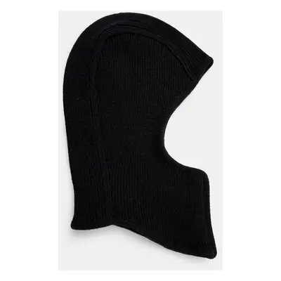 Vlněná kukla AMBUSH Rib Knit Balaclava černá barva, BMLC002F24KNI0011000