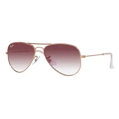 Dětské sluneční brýle Ray-Ban Junior Aviator růžová barva, 0RJ9506S