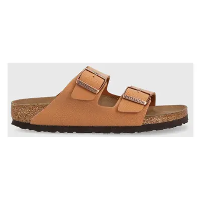 Pantofle Birkenstock Arizona dámské, hnědá barva, 1025046