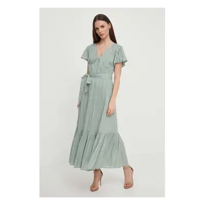 Šaty Lauren Ralph Lauren zelená barva, maxi, 250932820