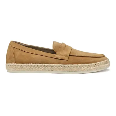 Semišové espadrilky Geox U COSTUNI hnědá barva, U55MRA 00022 C6018