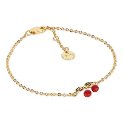 Pozlacený stříbrný náramek Konges Sløjd 24K GOLD PLATED CHERRY BRACELET KS102266