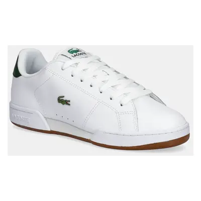 Kožené sneakers boty Lacoste CARNABY CUP bílá barva, 49SMA0036