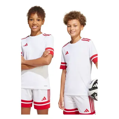 Dětské tričko adidas Performance bílá barva, s aplikací, JJ0059