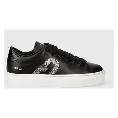 Kožené sneakers boty Furla Joy černá barva, YE71FJO BX2743 2854S